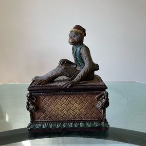 Monkey Figurine Box